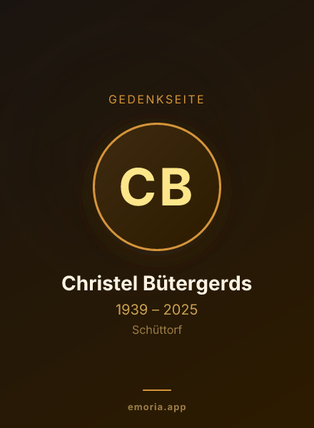Gedenkportrait von Christel Bütergerds