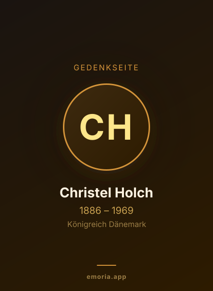 Gedenkportrait von Christel Holch