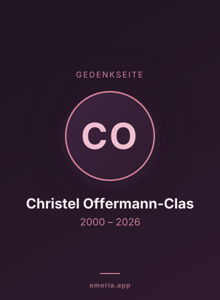 Gedenkportrait von Christel Offermann-Clas