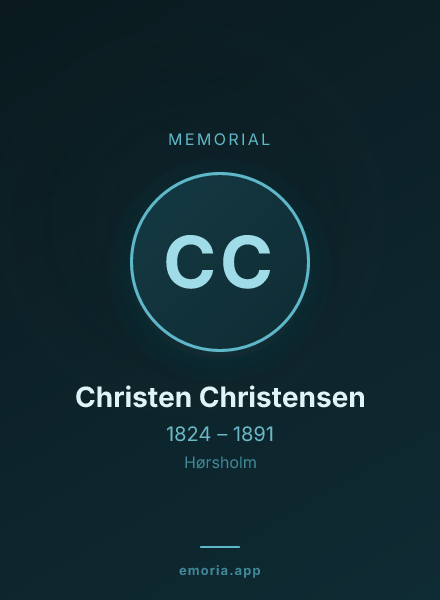 Memorial portrait of Christen Christensen