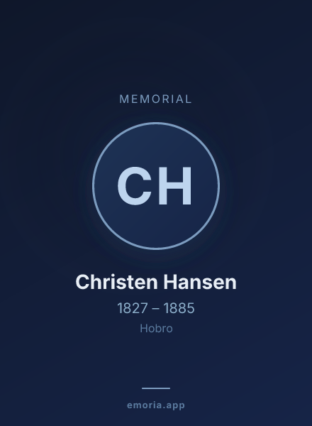 Memorial portrait of Christen Hansen