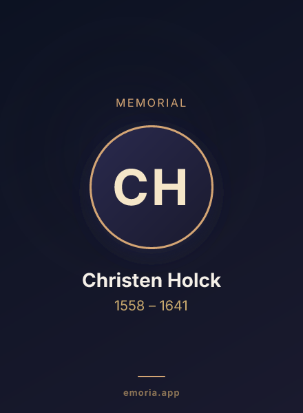 Memorial portrait of Christen Holck