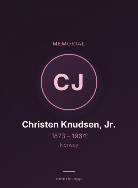 Memorial portrait of Christen Knudsen, Jr.