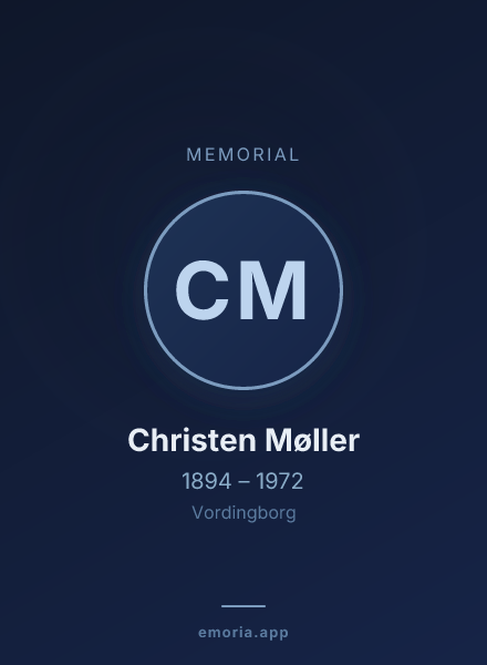 Memorial portrait of Christen Møller