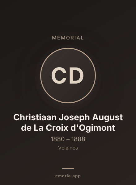 Memorial portrait of Christiaan Joseph August de La Croix d'Ogimont