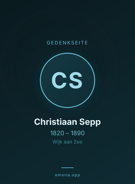 Gedenkportrait von Christiaan Sepp