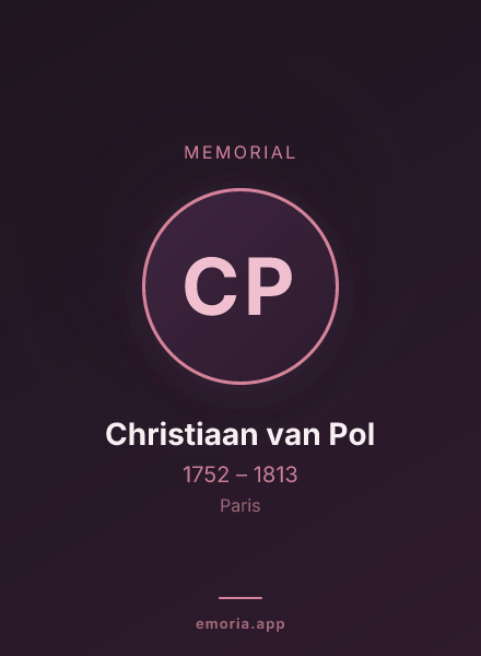 Memorial portrait of Christiaan van Pol