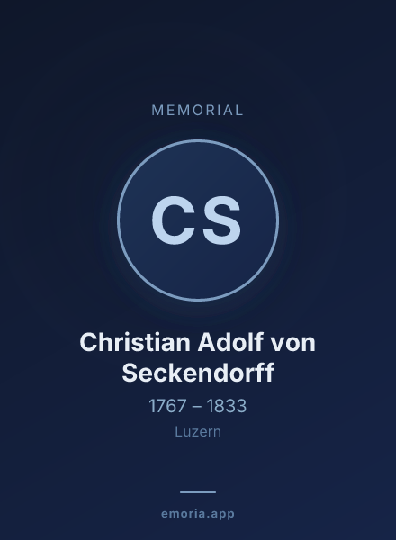 Memorial portrait of Christian Adolf von Seckendorff
