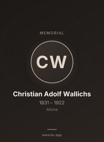 Memorial portrait of Christian Adolf Wallichs