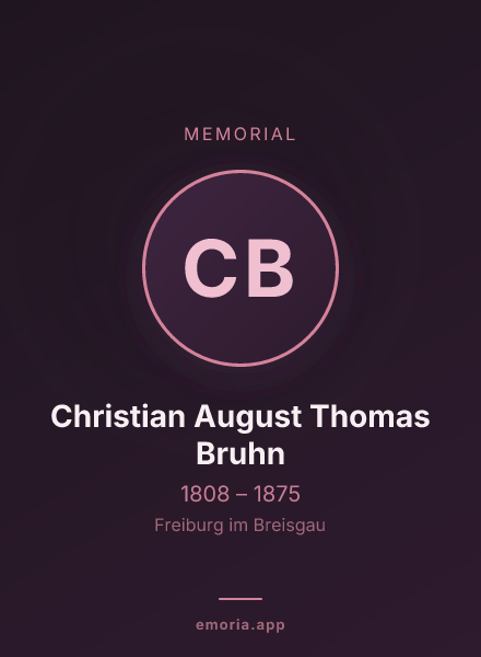 Memorial portrait of Christian August Thomas Bruhn