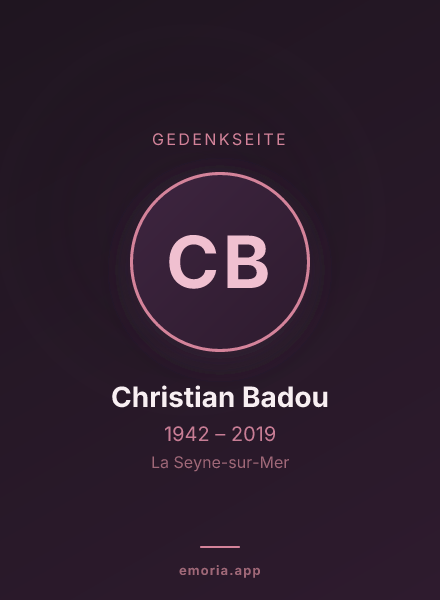 Gedenkportrait von Christian Badou