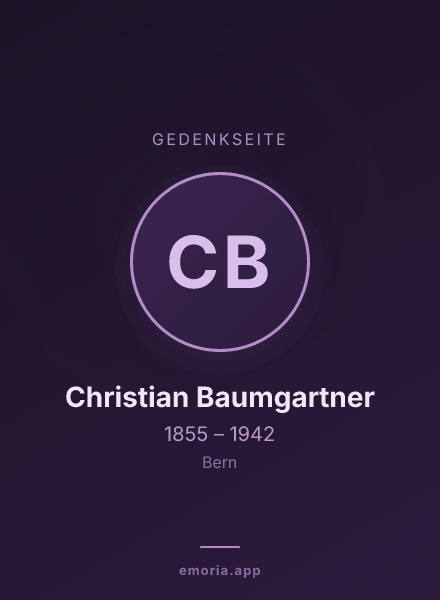 Gedenkportrait von Christian Baumgartner