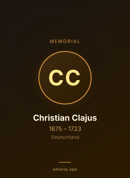 Memorial portrait of Christian Clajus