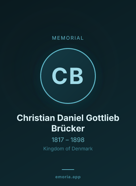 Memorial portrait of Christian Daniel Gottlieb Brücker