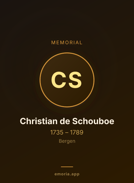 Memorial portrait of Christian de Schouboe