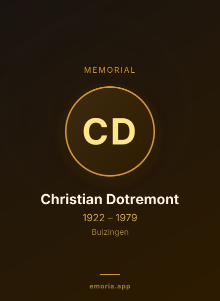 Memorial portrait of Christian Dotremont
