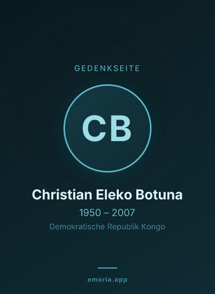 Gedenkportrait von Christian Eleko Botuna