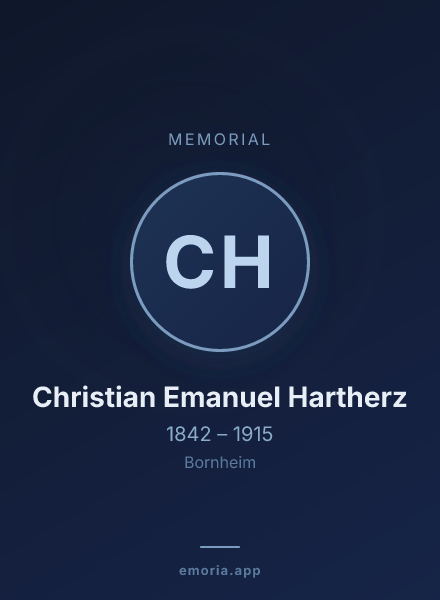Memorial portrait of Christian Emanuel Hartherz