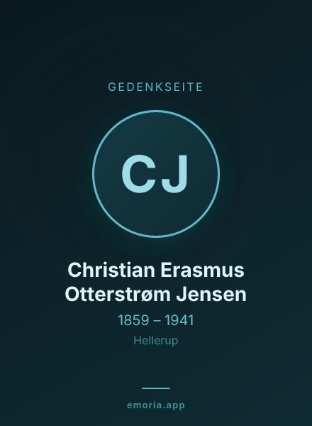 Gedenkportrait von Christian Erasmus Otterstrøm Jensen