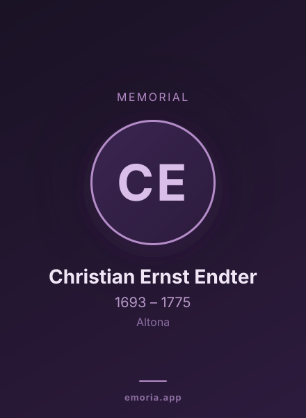 Memorial portrait of Christian Ernst Endter