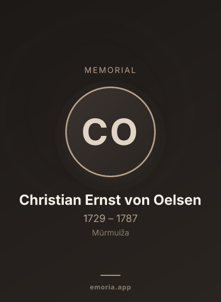 Memorial portrait of Christian Ernst von Oelsen