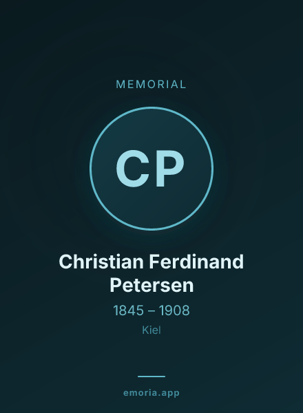 Memorial portrait of Christian Ferdinand Petersen