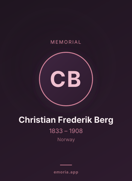 Memorial portrait of Christian Frederik Berg