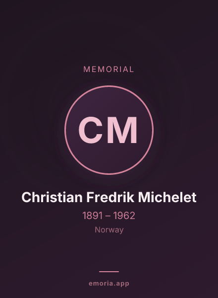 Memorial portrait of Christian Fredrik Michelet