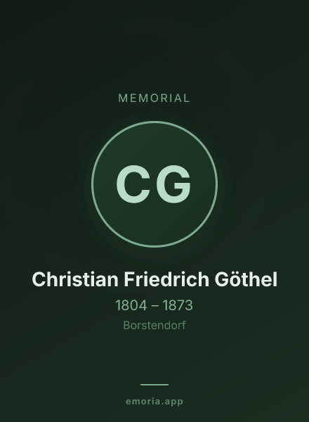 Memorial portrait of Christian Friedrich Göthel