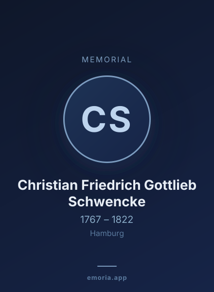 Memorial portrait of Christian Friedrich Gottlieb Schwencke