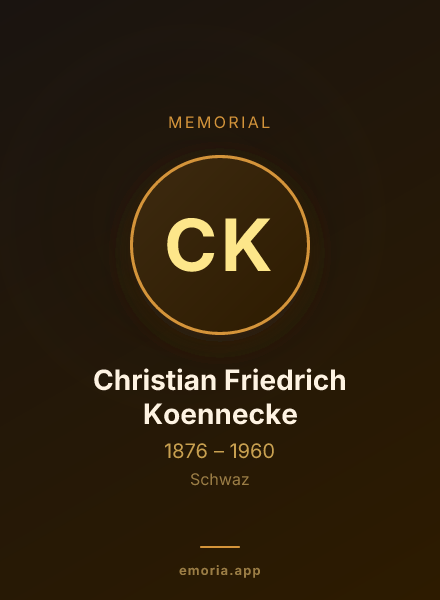 Memorial portrait of Christian Friedrich Koennecke