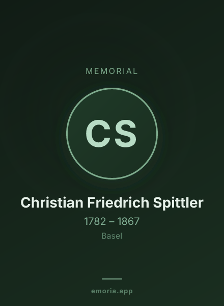 Memorial portrait of Christian Friedrich Spittler