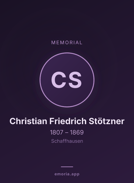 Memorial portrait of Christian Friedrich Stötzner