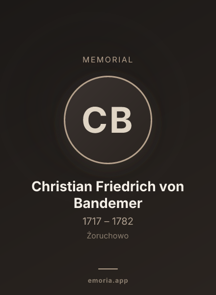 Memorial portrait of Christian Friedrich von Bandemer