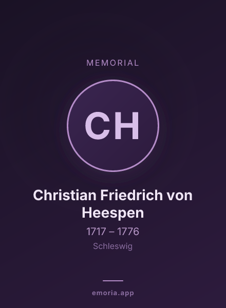Memorial portrait of Christian Friedrich von Heespen