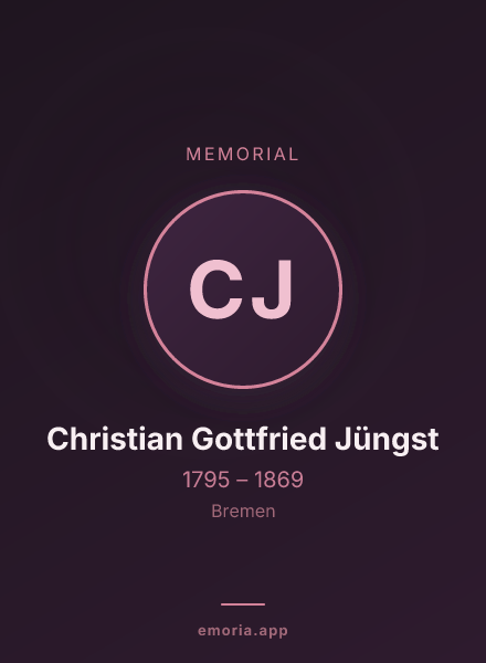 Memorial portrait of Christian Gottfried Jüngst