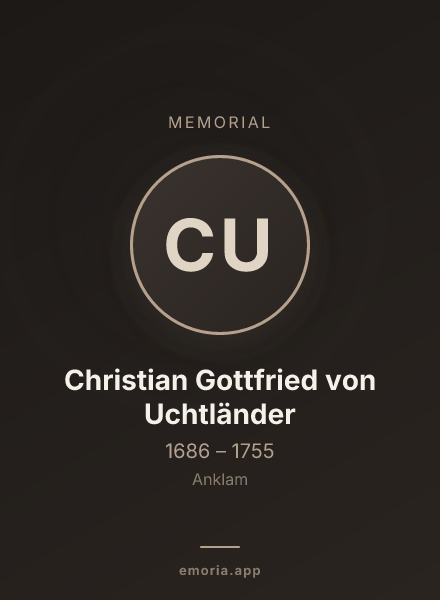 Memorial portrait of Christian Gottfried von Uchtländer