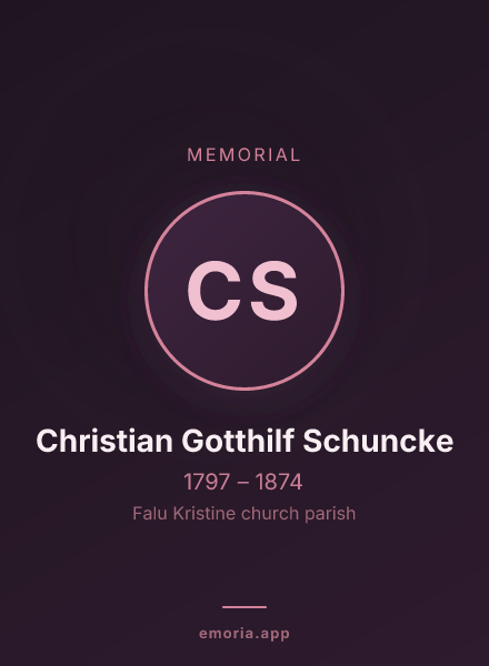 Memorial portrait of Christian Gotthilf Schuncke