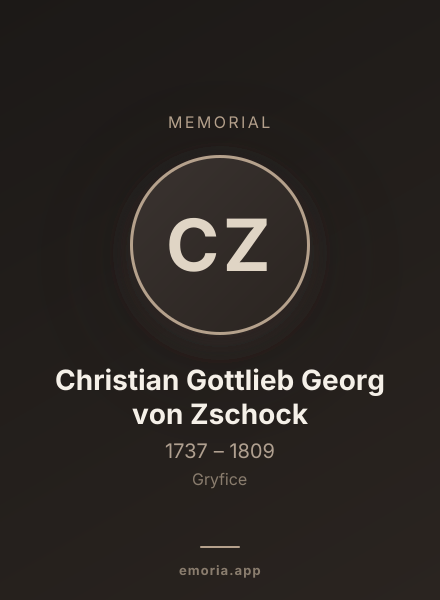 Memorial portrait of Christian Gottlieb Georg von Zschock