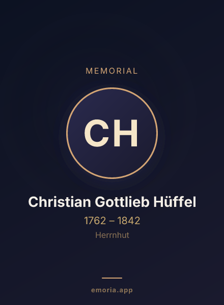 Memorial portrait of Christian Gottlieb Hüffel