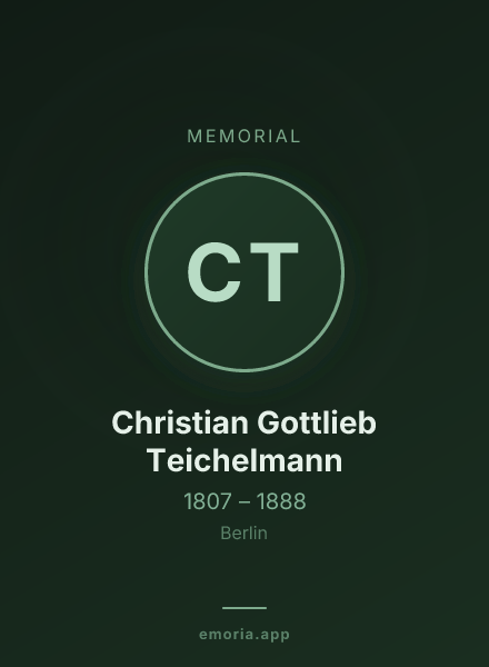 Memorial portrait of Christian Gottlieb Teichelmann