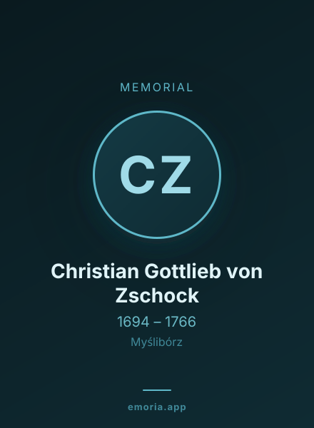 Memorial portrait of Christian Gottlieb von Zschock