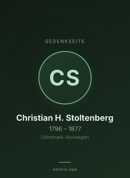 Gedenkportrait von Christian H. Stoltenberg