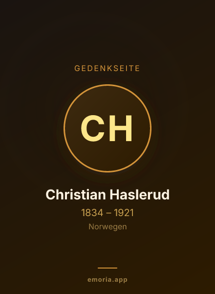 Gedenkportrait von Christian Haslerud