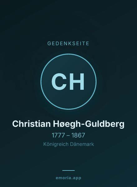 Gedenkportrait von Christian Høegh-Guldberg