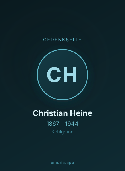 Gedenkportrait von Christian Heine
