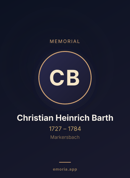 Memorial portrait of Christian Heinrich Barth