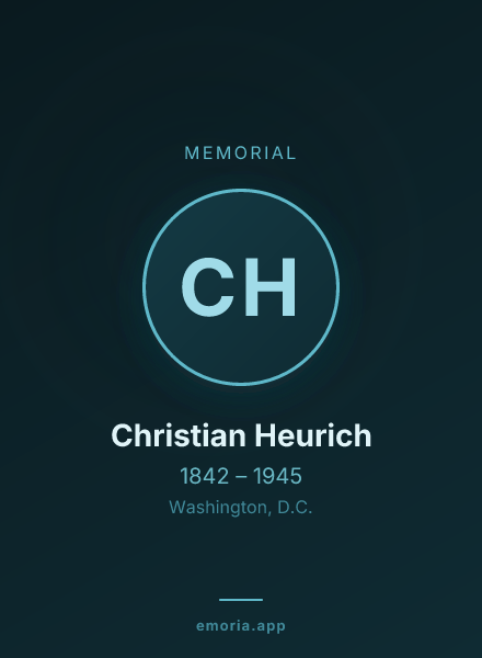 Memorial portrait of Christian Heurich