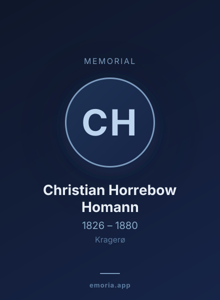 Memorial portrait of Christian Horrebow Homann