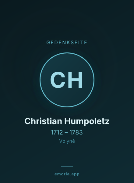 Gedenkportrait von Christian Humpoletz
